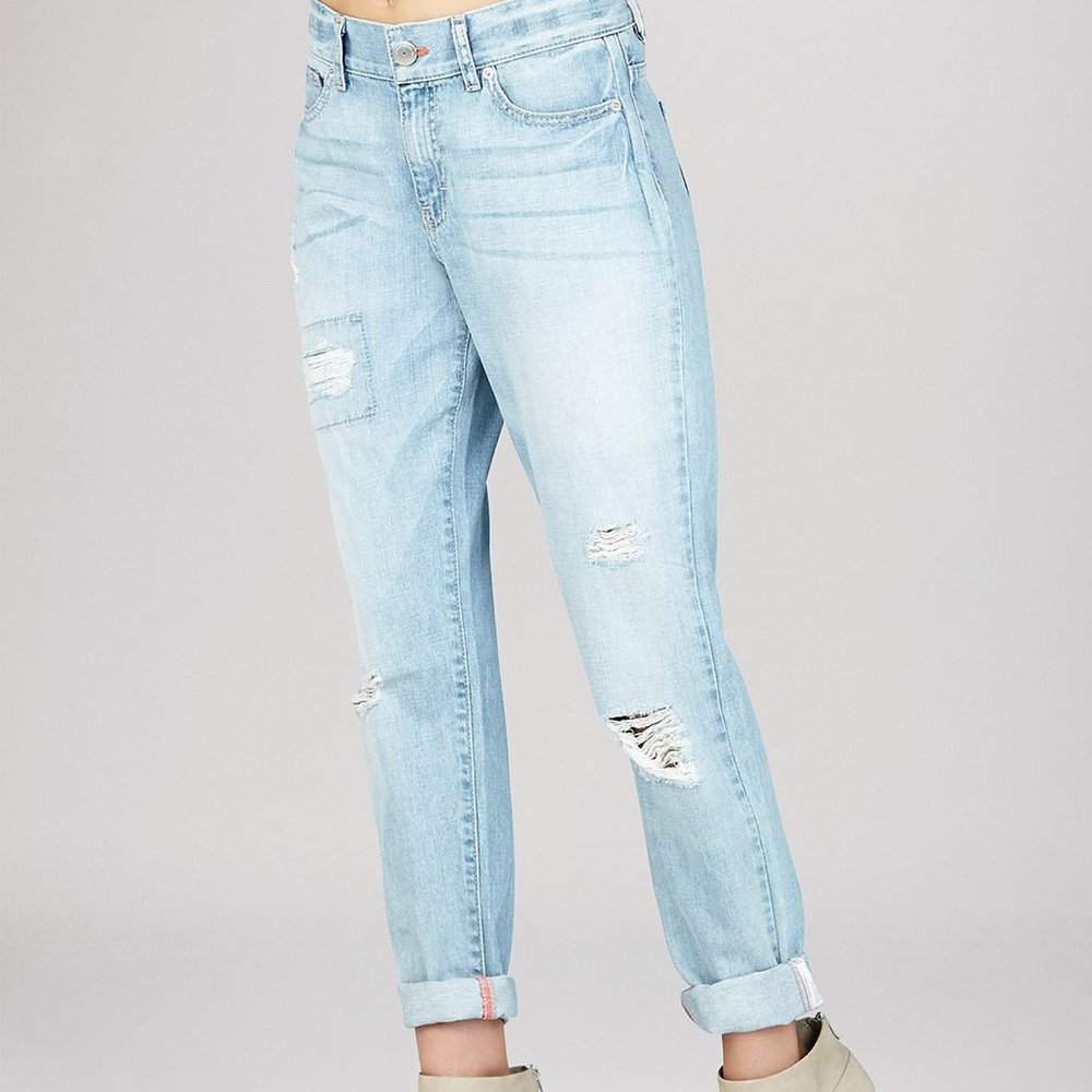 Bcbgeneration Distressed Light Wash Boyfriend Jean - image 3